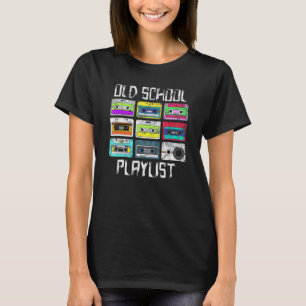 T-shirt Cassette Tape Musique Rétro 80s 90s Old School Pla