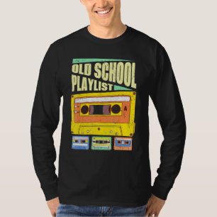 T-shirt Cassette Tape Musique Rétro 80s Old School Playlis