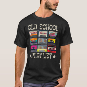 T-shirt Cassette Tape Musique Rétro 80s Old School Playlis