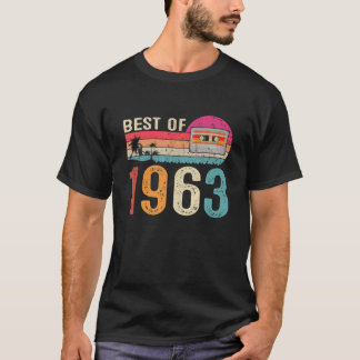 T-shirt Cassette vintage Meilleur De 1963 Né 59E Anniversa