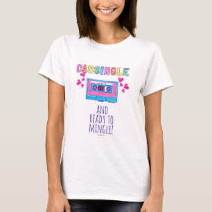 T-shirt Cassingle Funny Retro Music Dessin Slogan