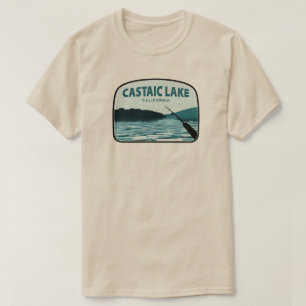 T-shirt Castaic Lake Californie Canne à Pêche