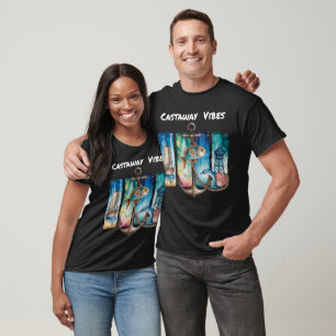 T-shirt Castaway Vibes Ocean Design