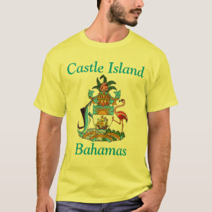 T-shirt Castle Island, Bahamas avec Armoiries