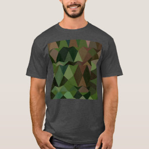 T-shirt Castleton Vert Abstrait Bas Arrière - plan en poly