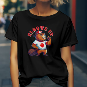 T-shirt Castor Canadien Elbows Up