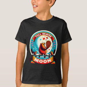 T-shirt Castor de pleine lune 