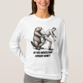T-shirt "Castor En Colère : Comprenez-Vous Le Consentement