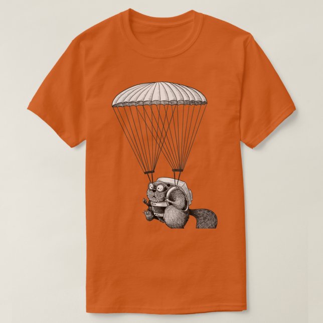 T-shirt Castor parachutant 1 2 (Design devant)