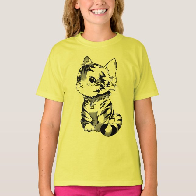 t-shirt cat (Devant)