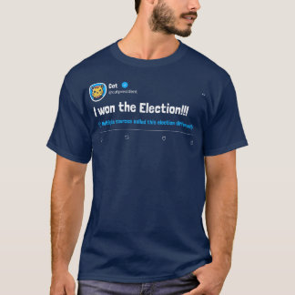T-shirt Cat A Gagné Le Tweet Différé De La Course Présiden