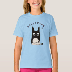 T-shirt Cat and Halloween, personalized