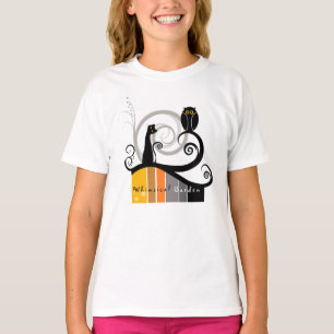 T-shirt Cat and Owl