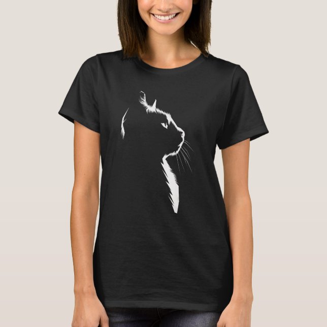 T-shirt Cat Apparel Women With Cat Illustration Pet Owners (Devant)