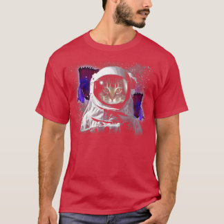 T-shirt Cat Astronaut Catronaut Deep In Space Cosmic Kitty