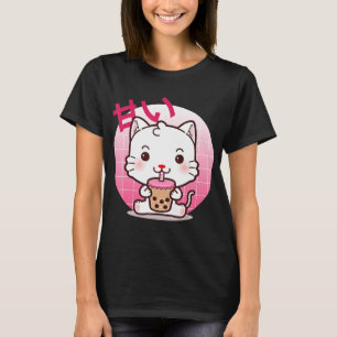 T-shirt Cat Boba Tea Bubble Tea Anime Kawaii Neko Venin
