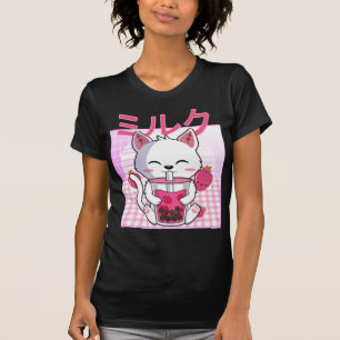 T-shirt Cat Boba Tea Bubble Tea Anime Kawaii Neko Venin Ki