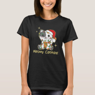 T-shirt Cat Christmas Animals Cute Cats Meowy Catmas 9