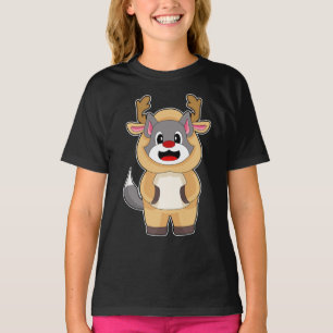 T-shirt Cat Christmas Reinder