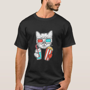T-shirt Cat Cinema Foodie