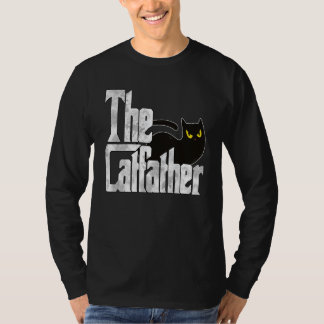 T-shirt Cat Dad The Catfather Crazy Black Cat Father Kitty