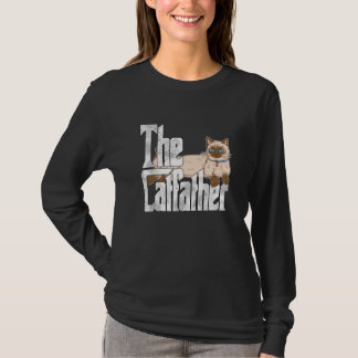 T-shirt Cat Dad The Catfather Crazy Siamese Cat Father Kit