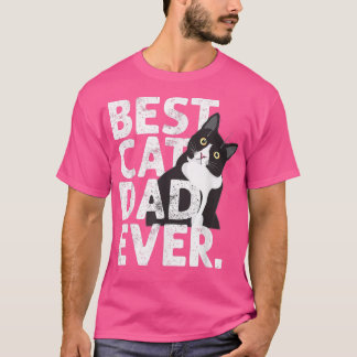 T-shirt Cat Daddy Père Meilleur Chat Papa Jamais