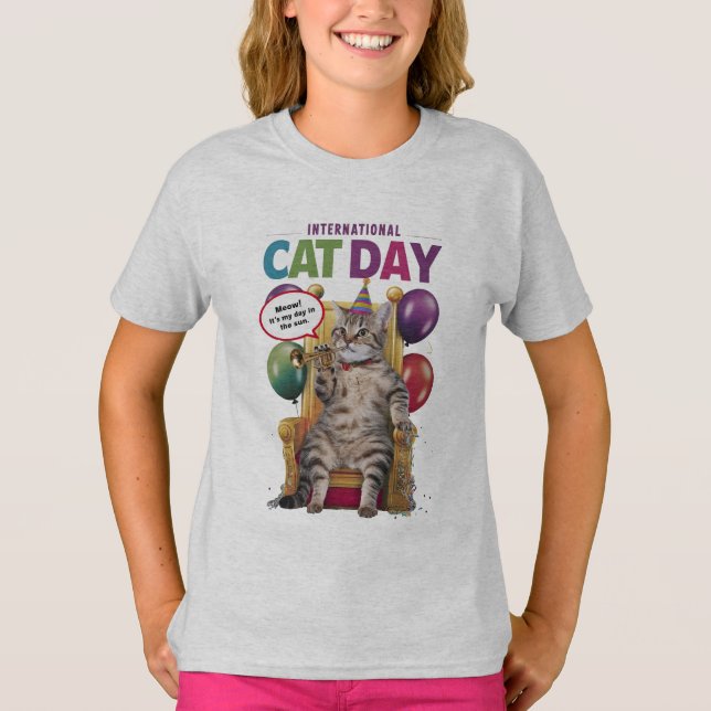 T-SHIRT CAT DAY SPATIAL (Devant)
