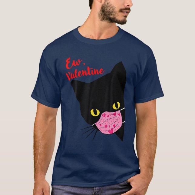 T-shirt Cat Ew Valentines Jour Amoureux des chats Funny Va (Devant)