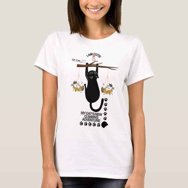 T-shirt CAT Fun Cute (Devant)