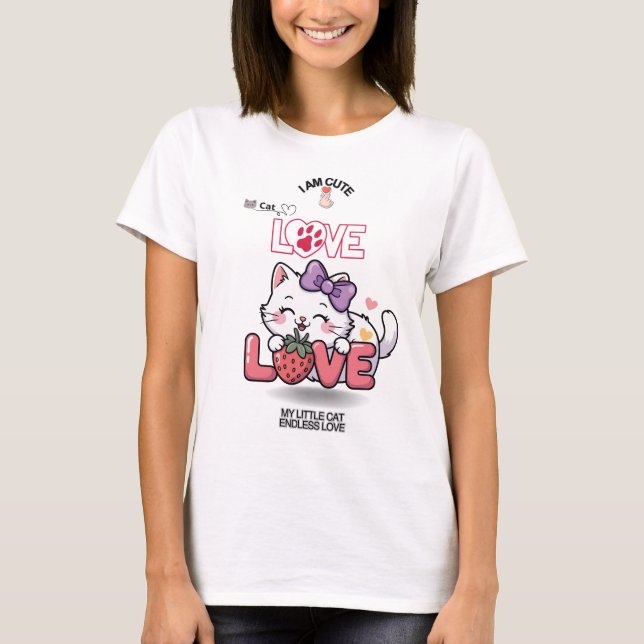 T-shirt CAT Fun Cute (Devant)