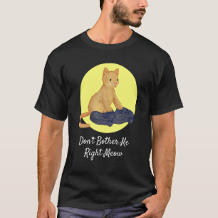 T-shirt Cat Gaming Video Gamer ne me gêne pas juste Meow