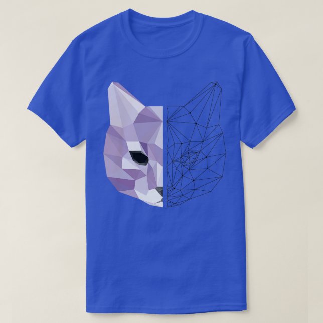 T-shirt cat géométrique 1 (Design devant)