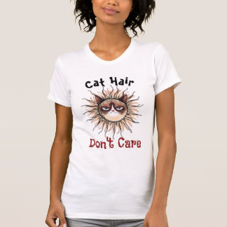 T-shirt Cat Hair Don’t Care Funny Cat Mom Shirt