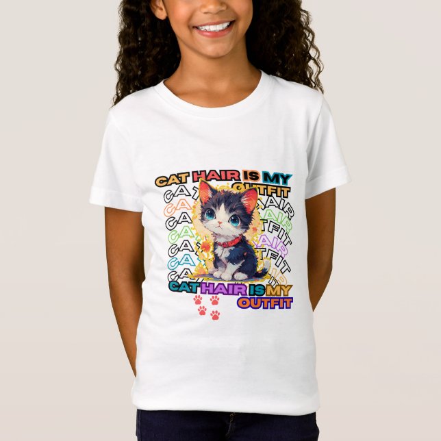 T-Shirt Cat Hair Is My Outfit (Devant)