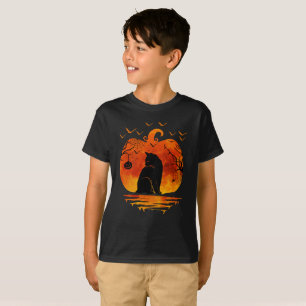 T-SHIRT CAT HALLOWEEN COSTUME CITROUILLE CHATS AMOUREUX AU