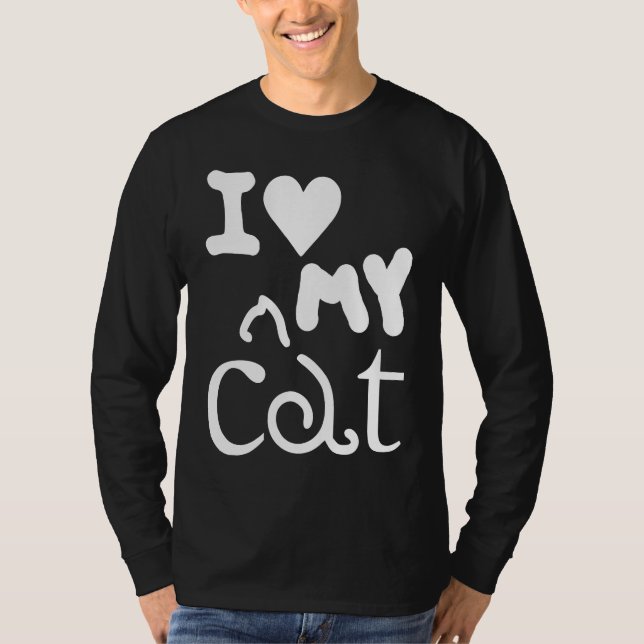 T-shirt Cat   I Love My Cat 1 (Devant)