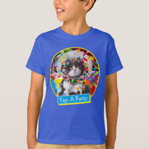 T-shirt Cat In Party Cone