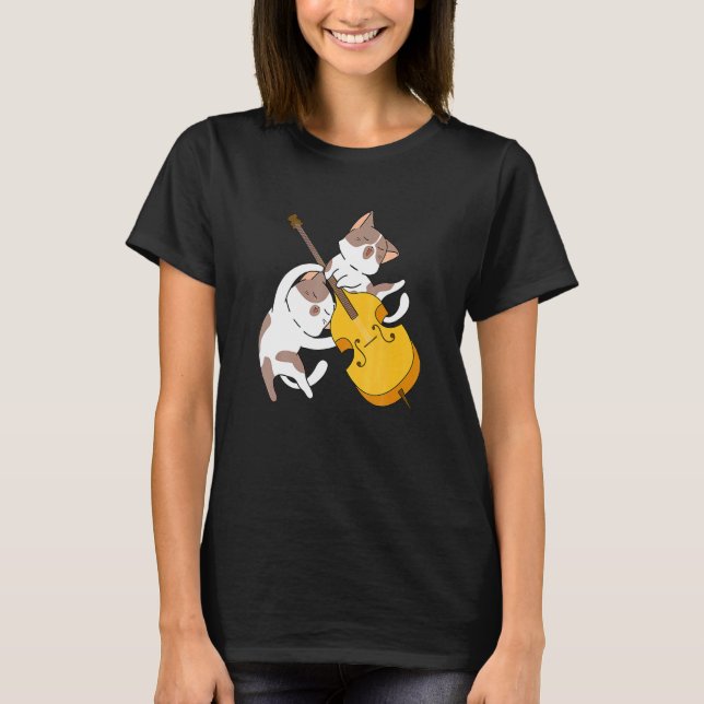 T-shirt Cat Kitten Playing Cello Cat  Cello Player Cellist (Devant)