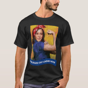 T-shirt Cat Ladies Vote Kamala 2024 Rosie Le Riveter