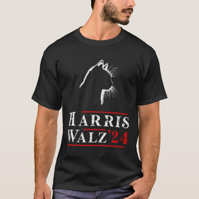 T-shirt Cat Lady Harris Waltz 2024 (Devant)