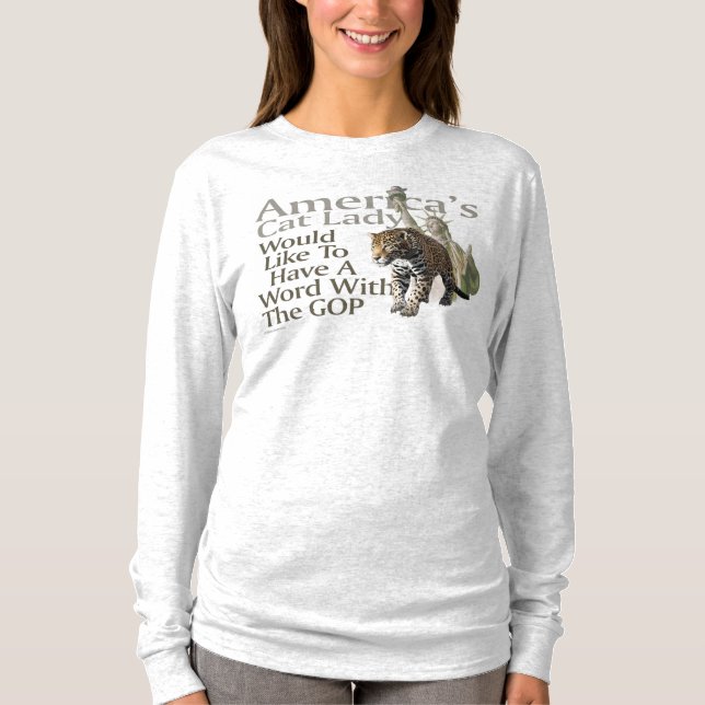 T-shirt Cat Lady Jaguar Kamala (Devant)