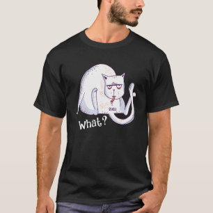 T-shirt Cat Licking Butt Demander Quels Chats