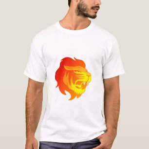 T-shirt Cat Lion Animal Faune Wild Safari Head