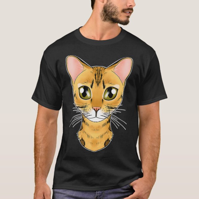 T-shirt Cat Lover I Cat Face I Bengal Cat christmas  (Devant)