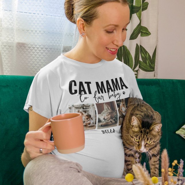 T-shirt Cat Mama | 3 Collage photo (Créateur téléchargé)