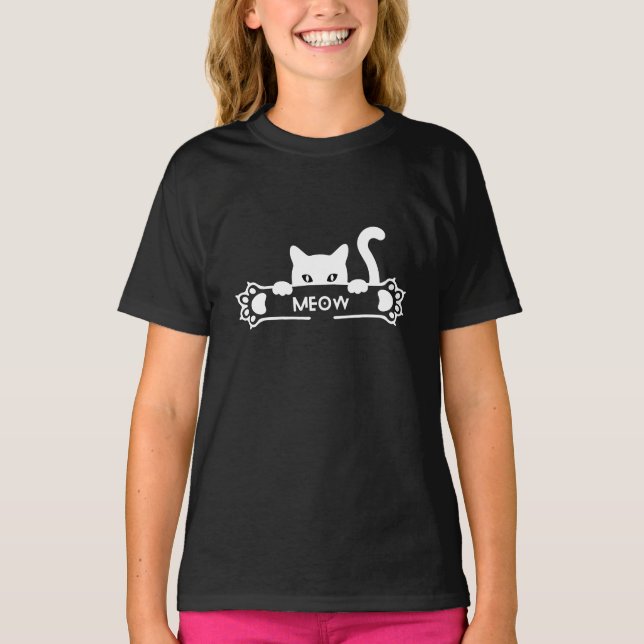 T-shirt Cat Meow (Devant)