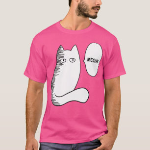 T-shirt Cat Meow Funny Saitama meme