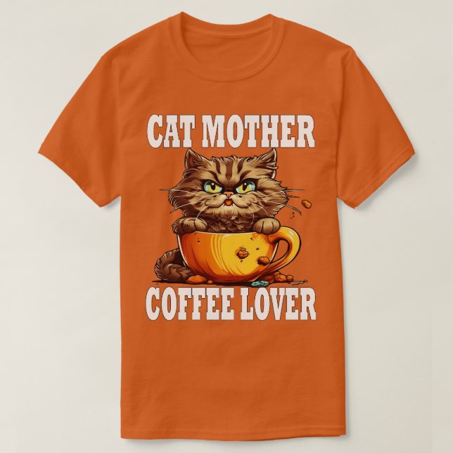 T-shirt Cat Mère Lover café 160 (Design devant)