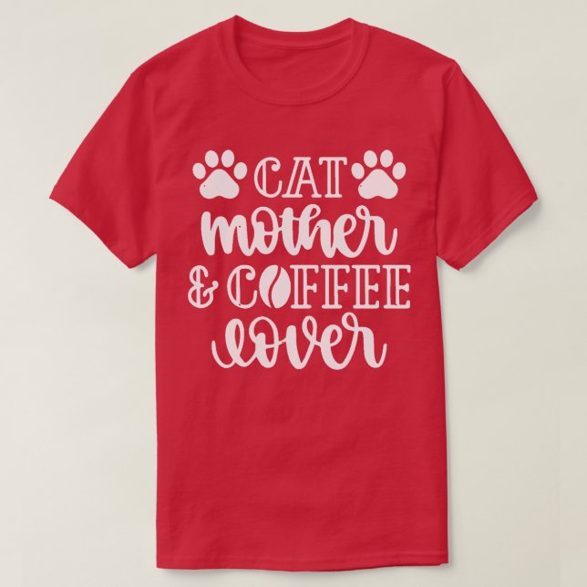 T-shirt Cat Mère Lover café 263 (Design devant)